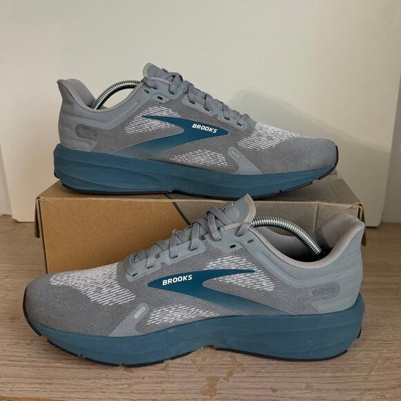 Brooks Launch Grey/Blue Men Running Sneakers- SZ 11 main image 7